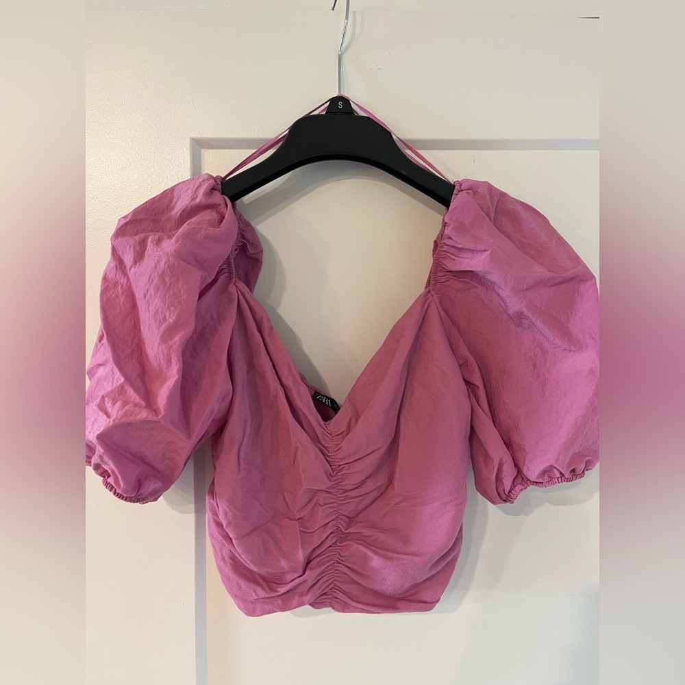 Pink Zara going out top